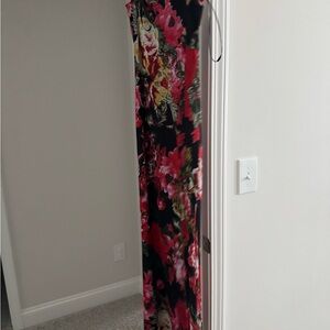 Superdown Black and Pink Floral Dress
